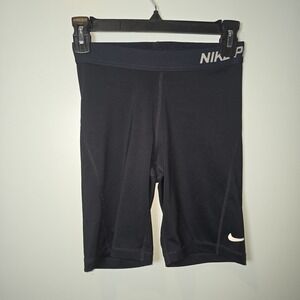NIKE PRO Women's Size Small 7" Compression Shorts NAVY
